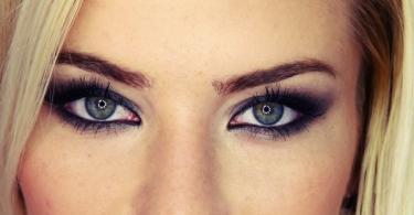 Вечерний макияж для голубых глаз: идеи и видео-уроки